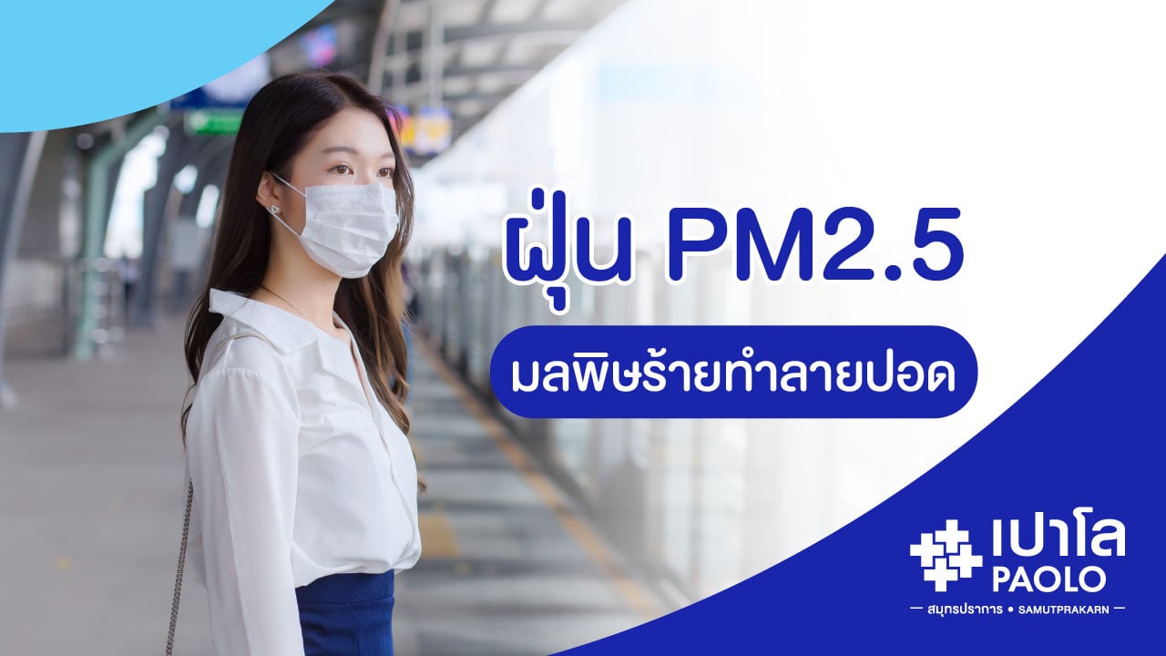 ฝุ่น PM2.5 มลพิษร้ายทำลายปอด