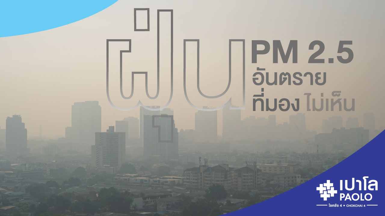 PM2.5 ตัวการร้ายที่มองไม่เห็น แต่ส่งผลร้ายต่อสุขภาพ