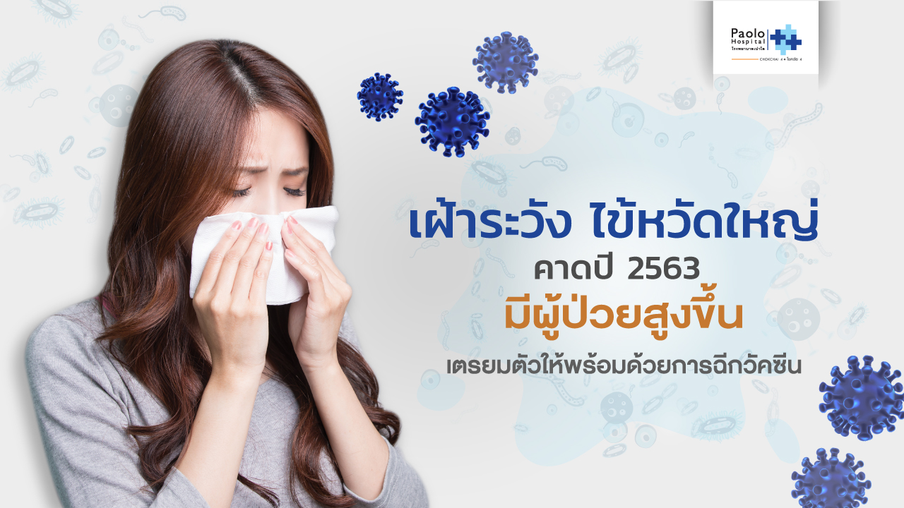 เฝ้าระวัง ไข้หวัดใหญ่ คาดปี 2563 มีผู้ป่วยสูงขึ้น