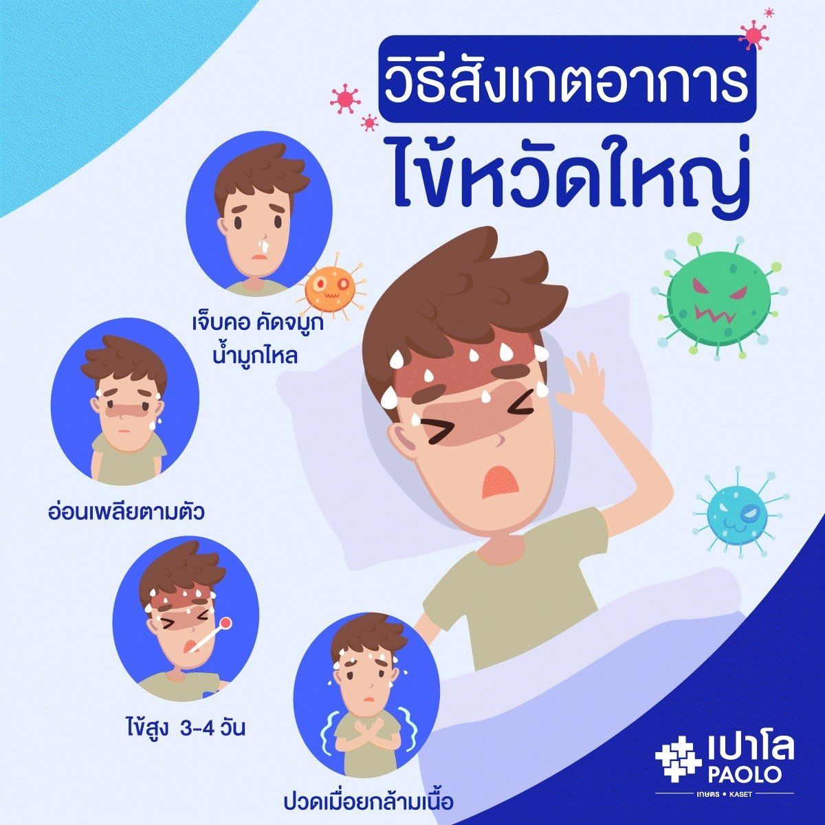 ไข้หวัดใหญ่ สายพันธุ์ใหม่ ป้องกันได้อย่างไร | โรงพยาบาลเปาโล - Paolo  Hospital