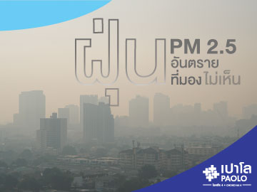 PM2.5 ตัวการร้ายที่มองไม่เห็น แต่ส่งผลร้ายต่อสุขภาพ