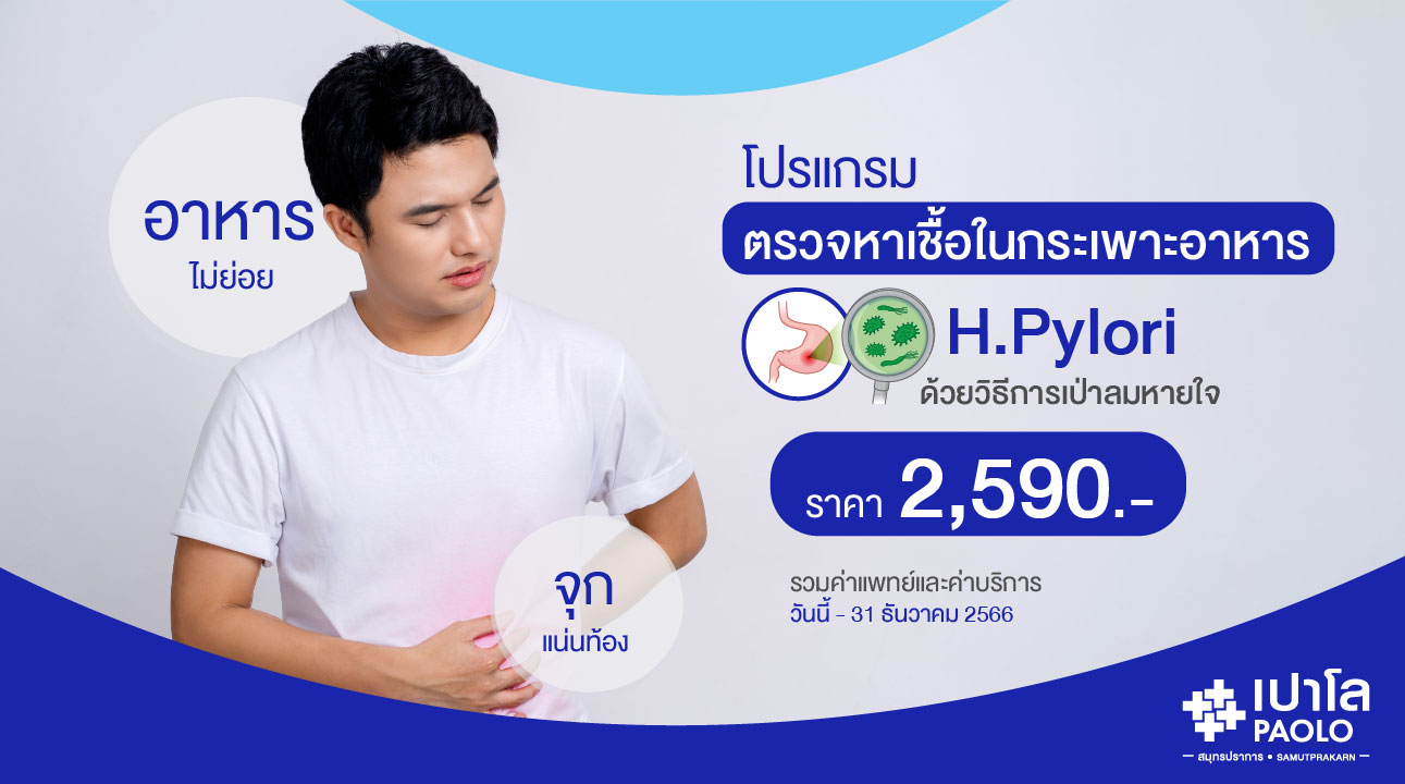 โปรแกรมตรวจหาเชื้อในกระเพาะอาหาร H.Pylori (แบบเป่า)