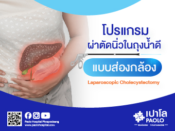 โปรแกรมผ่าตัดนิ่วในถุงน้ำดีแบบส่องกล้อง
