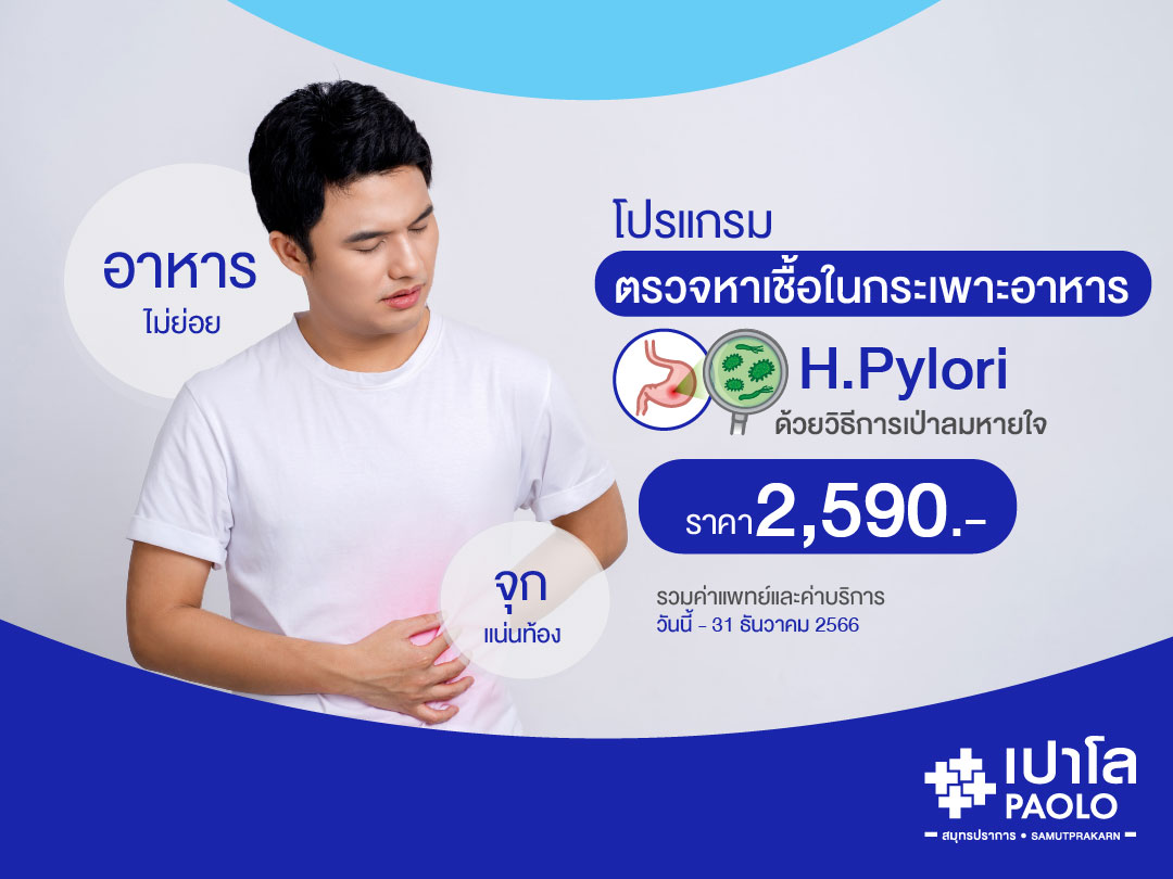 โปรแกรมตรวจหาเชื้อในกระเพาะอาหาร H.Pylori (แบบเป่า)